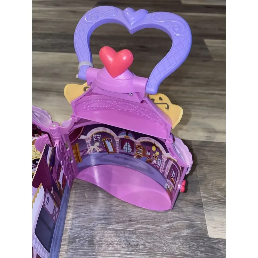 My Little Pony - Portable Castle House Case Flip Card Rooms - 2014  With 2 Ponys